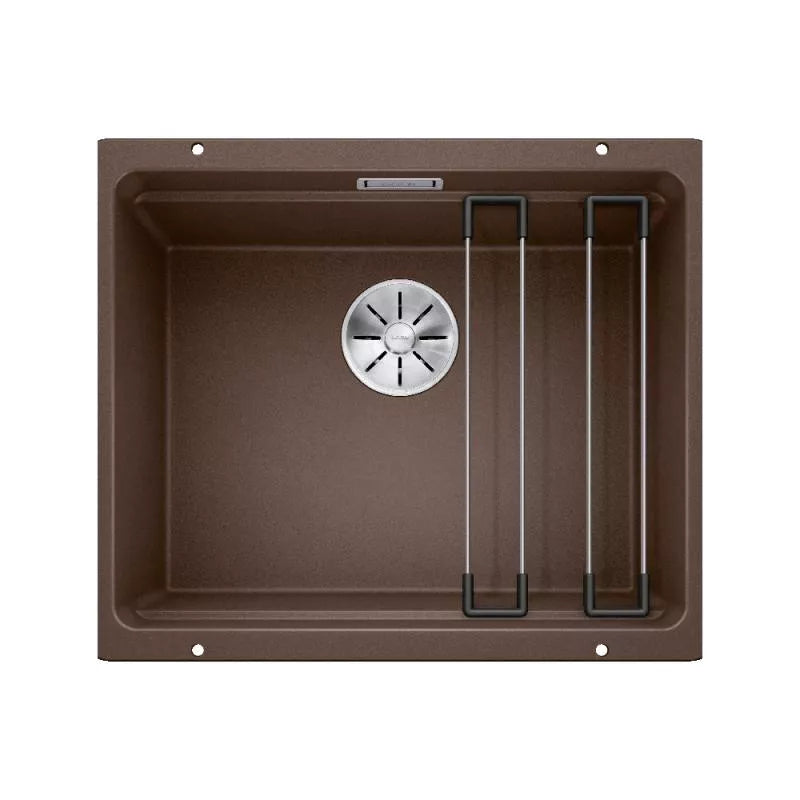 Chiuveta de bucatarie Etagon 500 522236, silgranit Cafea, 530 x 460 mm, Blanco